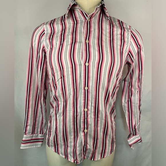 Express Other - Express Design Studio Modern Fit Long Sleeve BU Shirt Men’s Small 14-14 1/2